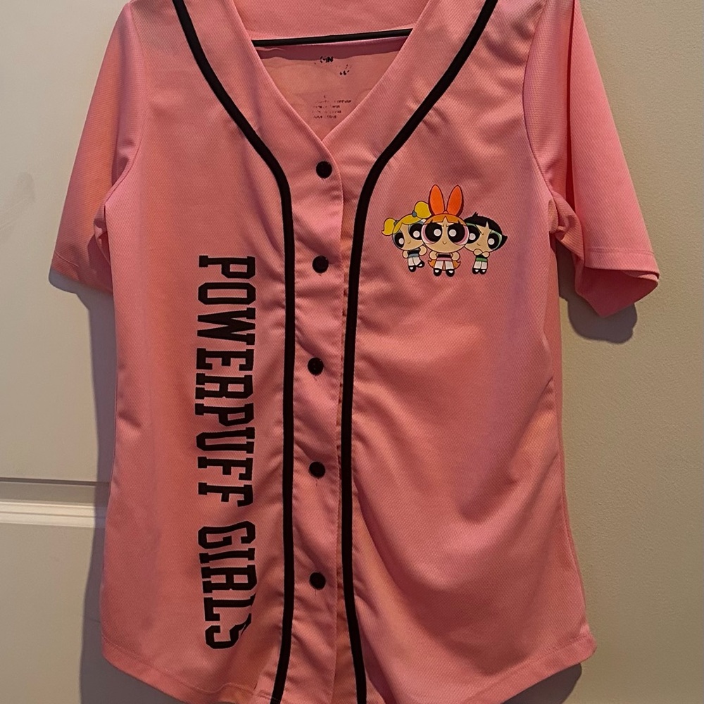 Pink Powerpuff Girls Baseball Jersey